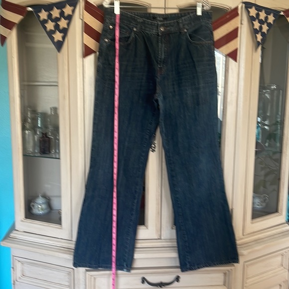 Mark Ecko blue jeans, Size 36 length from the crotch to the bottom is a 32, - Picture 7 of 8